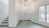 A large entry with lots of natural lighting.