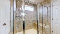 Master Bathroom with custom shower