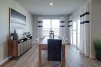 Separate dining space off of great room!