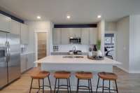 Luxurious kitchen with large island!