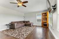 The large living room is great for entertaining.