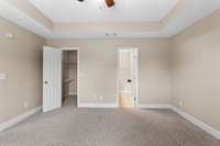 Master, large walk-in closet.