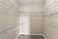 Enjoy a Huge master closet.