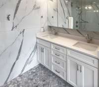 Beautiful bathrooms -incredible marble and tile work!