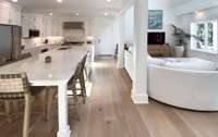 The open dining area is large enough to hold a party of family and friends. The energy that fills the home is awesome!