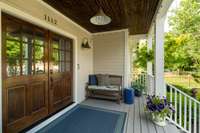 A quintessential rocking chair front porch! A great way to begin or end the day and enjoy the vibrancy of the neighborhood!
