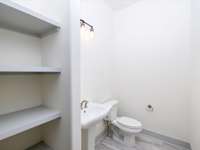 Half bathroom off of bonus room