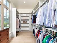 Extra large primary closet