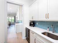 Butlers area with wine fridge