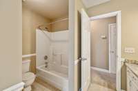 Bathroom 2 is complete with a combo shower/tub. 2403 Franklin Ln  Murfreesboro, TN 37130