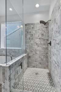 Such great craftsmanship went into the upgraded shower.