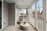 Screened in porch