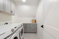 Laundry room with built-in storage