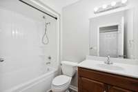 Hallway bathroom