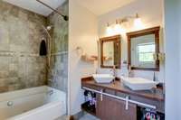 Primary Bathroom with Dual Vanities
