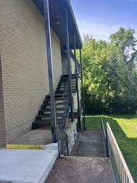 staircase to front door