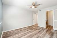 Large Bedroom with walk-in closet and Washer/dryer