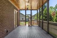 Enjoy this large screened porch all year!