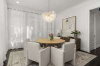 Formal Dining, designer lighting