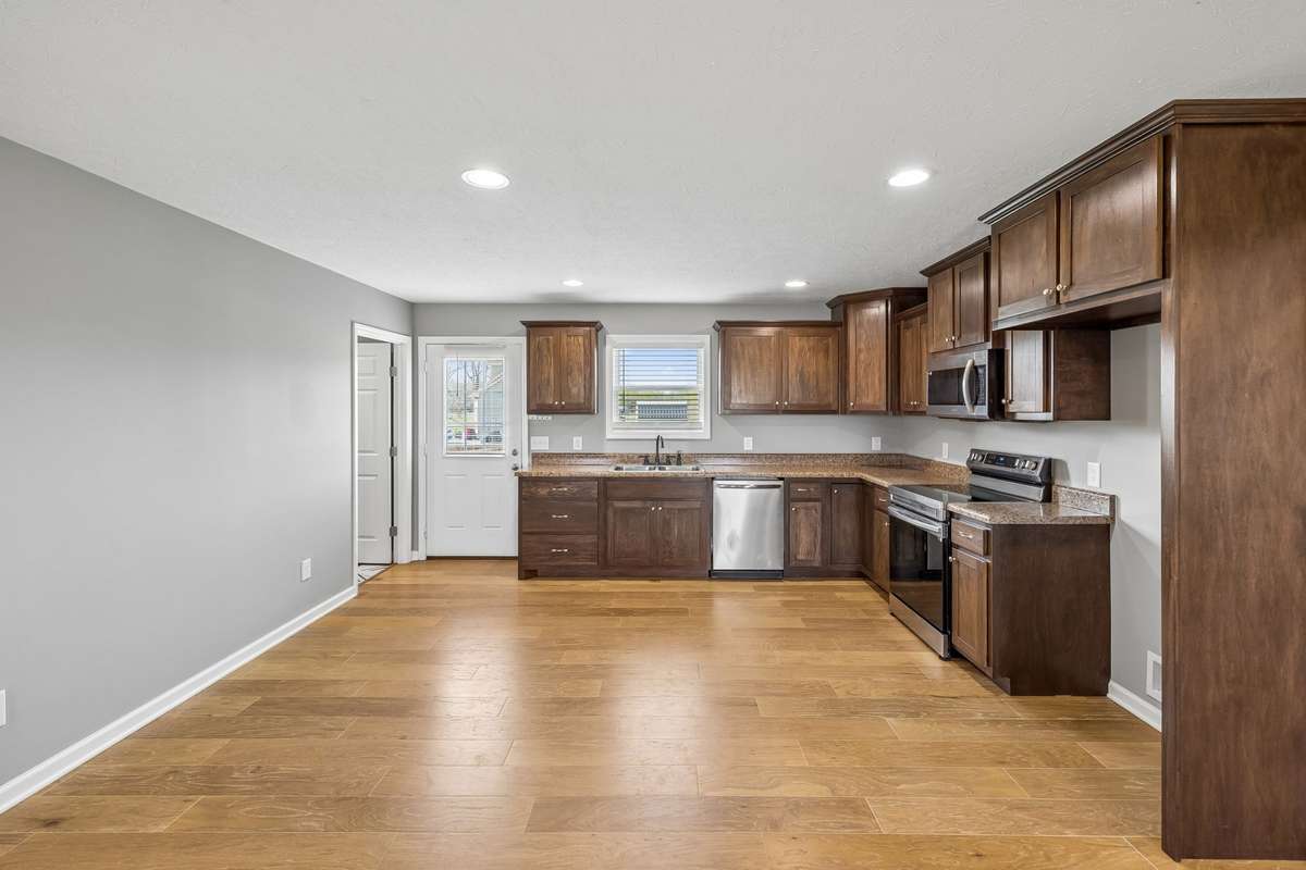 Open kitchen with great sightlines to the living area, ideal for hosting and staying connected.
