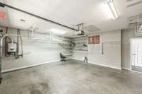 This garage offers extra space beyond parking—ideal for shelving, a workbench, or storing household essentials.