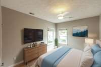 With no carpet, this bedroom offers a clean, low-maintenance option perfect for guests or everyday use.