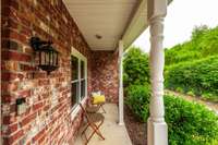 This is a perfect place for morning coffee or afternoon cold beverage.