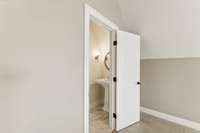 1/2 bath in bonus room