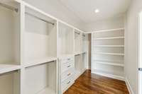 Custom Master closet with built in storage