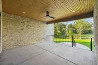 Covered back porch