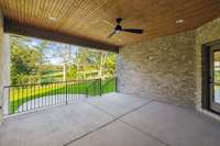 Covered back porch