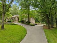 The circular drive offers an abundance of parking for guests and visitors
