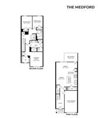 The Medford Floorplan 3 Bed 2.5 Bath 1474 sqft