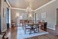 Formal dining room.