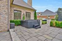 Yet another area to enjoy the hot tub in back.