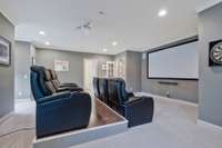 Upstairs bonus room with french doors is the place to be for fun & games.