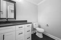 First floor half bath