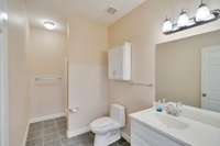 This is a view of the basement bath.