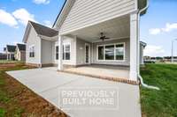 IMAGES - PREVIOUSLY BUILT HOME: Rear Porch & Patio - Illustrative Purposes Only