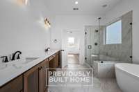 IMAGES - PREVIOUSLY BUILT HOME: Primary Bathroom - Illustrative Purposes Only