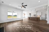 IMAGES - PREVIOUSLY BUILT HOME: Living Room / Kitchen - Illustrative Purposes Only