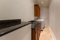 Downstairs laundry room