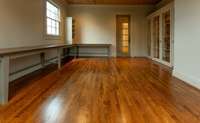Lots of desk space here and a large storage closet to the right