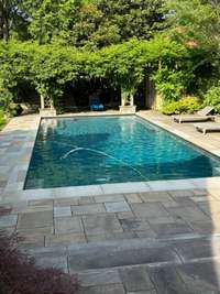 Another view of the pool in spring