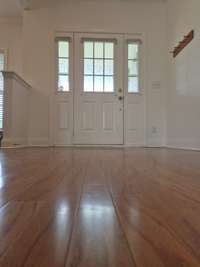 Hardwood Floors in Hallway, Kitchen and Dining Room