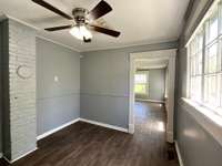 Dining room off between living room and kitchen