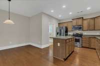 Enjoy a spacious breakfast nook just off the kitchen-perfect for casual dining or morning coffee!