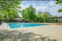 Forrest Crossing has this fantastic pool, a clubhouse, playground and tennis/pickleball courts. Everyone has a blast with the summer swim team as well!