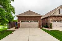 Two car garage.