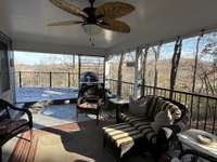Enjoy your lake view from the covered patio